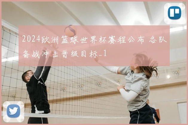 2024欧洲篮球世界杯赛程公布 各队备战冲击晋级目标_1